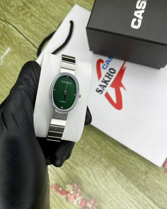 Casio Elegance - Stylish Oval Watches for Women | Japanese Quartz, Stainless Steel | Gift Ready